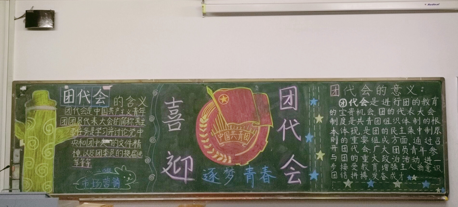 中国共青团黑板报图片